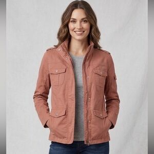 Kensie Mauve Pink Utility Jacket